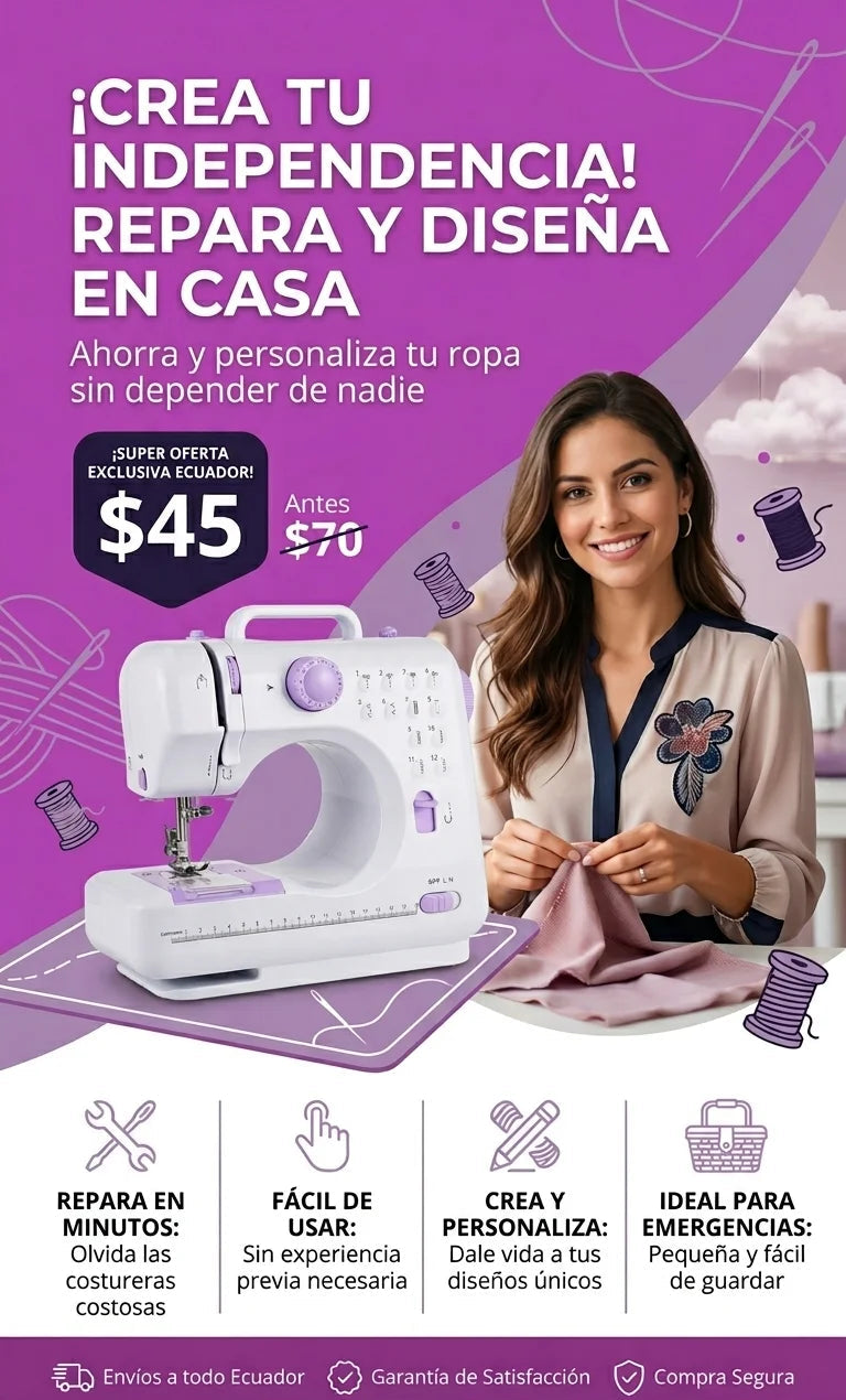 Maquina de coser multifuncional
